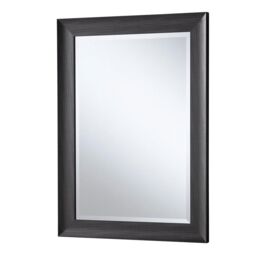 Yearn Mirrors Charcoal Grey Scooped Framed Mirror 101.5x73.5cm - Size: 101.5x73.5 cm - thumbnail 3