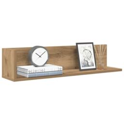 Berkfield Home Wall Shelves 2 pcs Artisan Oak 75x16.5x16.5 cm Engineered Wood in Brown - thumbnail 1