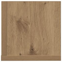 Berkfield Home Wall Shelves 2 pcs Artisan Oak 75x16.5x16.5 cm Engineered Wood in Brown - thumbnail 6