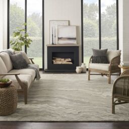 The Rug Shop UK Grey Handmade Wool Modern Abstract Cotton Backing Area Rug - Size: 240 cm x 300 cm - thumbnail 3