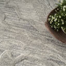 The Rug Shop UK Grey Handmade Wool Modern Abstract Cotton Backing Area Rug - Size: 240 cm x 300 cm - thumbnail 9