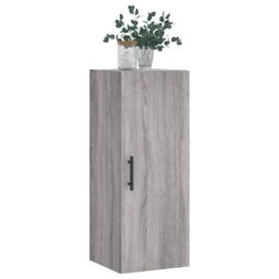 Berkfield Home Wall Mounted Cabinet Grey Sonoma 34.5x34x90 cm - thumbnail 4