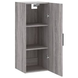 Berkfield Home Wall Mounted Cabinet Grey Sonoma 34.5x34x90 cm - thumbnail 6