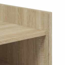 Berkfield Home Shoe Cabinet Sonoma Oak 74.5x37.5x100 cm Engineered Wood in Natural - thumbnail 8