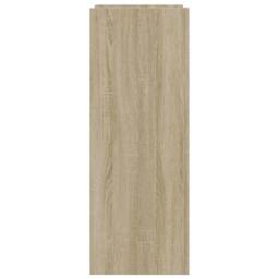 Berkfield Home Shoe Cabinet Sonoma Oak 74.5x37.5x100 cm Engineered Wood in Natural - thumbnail 5