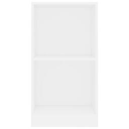 Berkfield Home Decorative Bookshelf White 40x24x75 cm Engineered Wood - Size: 40 x 24 x 75 cm - thumbnail 4
