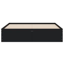 Berkfield Home Bed Frame with Drawers without Mattress Black 150x200 cm King Size - thumbnail 6