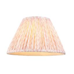 Netlighting Hidcote Wood Table Lamp Peach Fabric Leaf Shade 30cm B22 in Brown - thumbnail 6