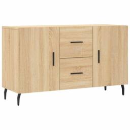 Berkfield Home Sideboard Sonoma Oak 100x36x60 cm Engineered Wood in Brown - Size: 100 x 36 x 60 cm - thumbnail 2