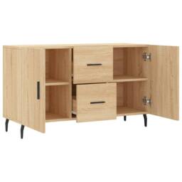 Berkfield Home Sideboard Sonoma Oak 100x36x60 cm Engineered Wood in Brown - Size: 100 x 36 x 60 cm - thumbnail 5