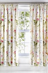 Dreams & Drapes 'Spring Glade' Pair of Pencil Pleat Curtains - Size: 168 cm width x 183 cm drop - thumbnail 1
