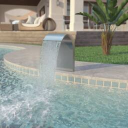 Berkfield Home Pool Fountain Stainless Steel 45x30x65 cm Silver - Size: 45 x 30 x 65 cm - thumbnail 2