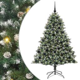 Berkfield Home Modern Artificial Christmas Tree with Stand Green 126 x 126 x 180 cm - thumbnail 3