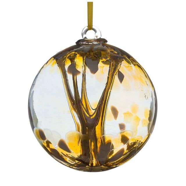 Sienna Glass 15cm Spirit Ball Pastel Gold - image 1