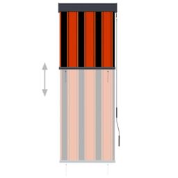 Berkfield Home Outdoor Roller Blind 60x250 cm Orange & Brown - thumbnail 3
