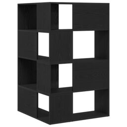 Berkfield Home Corner Cabinet Black Oak 140x30x140 cm Engineered Wood - Size: 140 x 30 x 140 cm - thumbnail 6