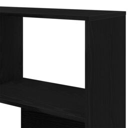 Berkfield Home Corner Cabinet Black Oak 140x30x140 cm Engineered Wood - Size: 140 x 30 x 140 cm - thumbnail 7