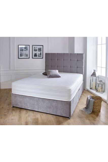 eXtreme Comfort Ltd Men's Straight Line Memory Foam Spring Mattress in White - Size: Single - image 1