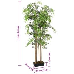 Berkfield Home Artificial Bamboo Tree 500 Leaves 80 cm Green - thumbnail 5