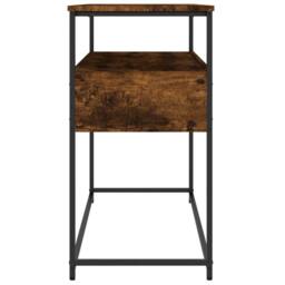 Berkfield Home Decorative Console Table Smoked Oak 100x40x75 cm Engineered Wood in Brown - Size: 100 x 40 x 75 cm - thumbnail 7