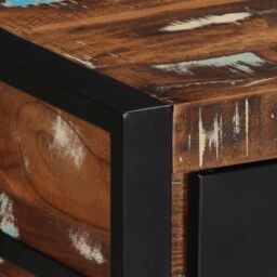Berkfield Home Console Table Multicolour 100x35x75 cm Solid Wood Reclaimed - Size: 100 x 35 x 75 cm - thumbnail 6
