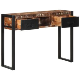 Berkfield Home Console Table Multicolour 100x35x75 cm Solid Wood Reclaimed - Size: 100 x 35 x 75 cm - thumbnail 3