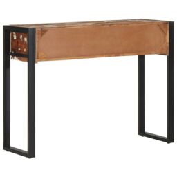 Berkfield Home Console Table Multicolour 100x35x75 cm Solid Wood Reclaimed - Size: 100 x 35 x 75 cm - thumbnail 5