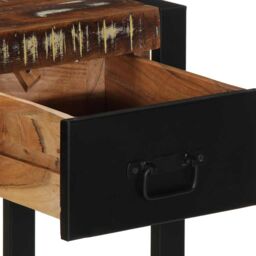 Berkfield Home Console Table Multicolour 100x35x75 cm Solid Wood Reclaimed - Size: 100 x 35 x 75 cm - thumbnail 7