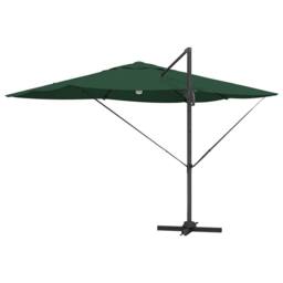 Berkfield Home Green Cantilever Umbrella Green Polyester, Metal Large - thumbnail 8