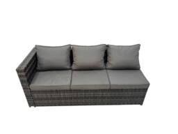 Fimous 10 Seater Garden Outdoor Rattan Furniture Set & 2 Big Stools in Dark Grey - thumbnail 4