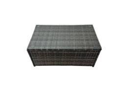 Fimous 10 Seater Garden Outdoor Rattan Furniture Set & 2 Big Stools in Dark Grey - thumbnail 5