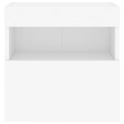 Berkfield Home TV Wall Cabinet with LED Lights White 40x30x40 cm - Size: 40 x 30 x 40 cm - thumbnail 9