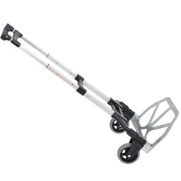 HOMCOM Heavy Duty Aluminium Foldable Hand Truck Trolley, 70KG Load Capacity in Silver - thumbnail 2
