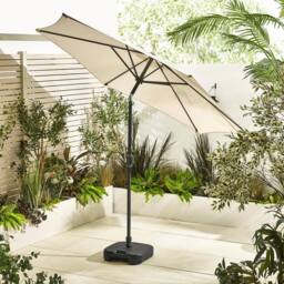 FurnitureboxUK Vertical Garden Parasol & Base Set in Cream - thumbnail 2