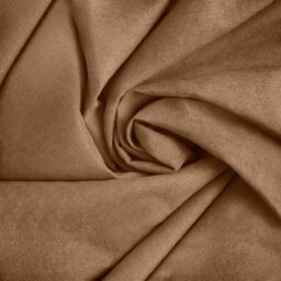 Luxury Living Velvet Chenille Eyelet Curtains Ready Made Pair in Tan - Size: 142 cm width x 137 cm drop - thumbnail 2