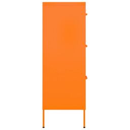 Berkfield Home Drawer Cabinet Orange 80x35x101.5 cm Steel - thumbnail 4