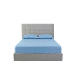 Snug City Fitted Sheet Polycotton Plain Dyed Extra Deep 25cm Bed Linen in Light Blue - Size: Super King - thumbnail 2