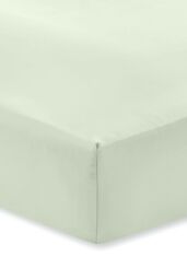 Bianca 400 Thread Count Cotton Sateen 36cm Depth Sheet in Green - Size: Double Fitted - thumbnail 2