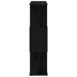 Berkfield Home Elegant Bookcase Black Oak 80x24x96 cm Engineered Wood - Size: 80 x 24 x 96 cm - thumbnail 6