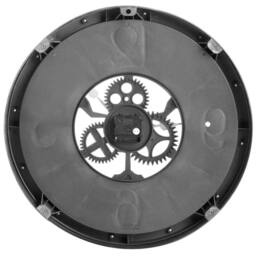 Wyld and Coco Heritage Vintage Gear Wall Clock 50 cm Black Synthetic Frame - thumbnail 5