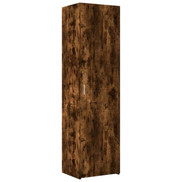 Berkfield Home Highboard Smoked Oak 50x42.5x185 cm Engineered Wood in Brown - image 1