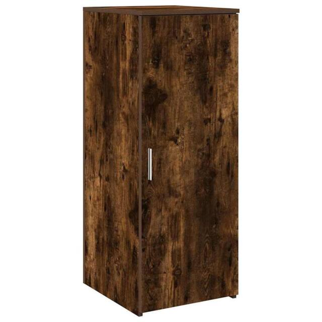 Berkfield Home Storage Cabinet Smoked Oak 40x45x103.5 cm Engineered Wood in Brown - image 1