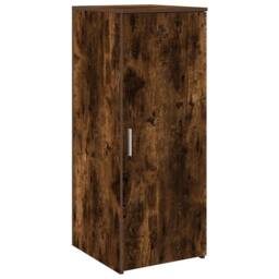 Berkfield Home Storage Cabinet Smoked Oak 40x45x103.5 cm Engineered Wood in Brown - thumbnail 1