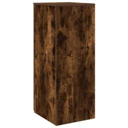 Berkfield Home Storage Cabinet Smoked Oak 40x45x103.5 cm Engineered Wood in Brown - thumbnail 7