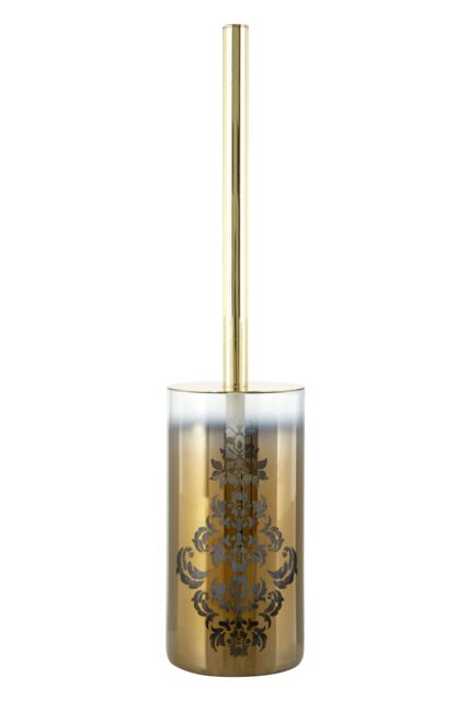 Orsina Elissa Toilet Brush, Decorative Leaf Motifs in Gold - image 1