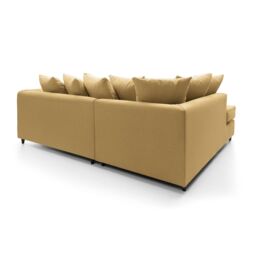 Abakus Direct Darcy Corner Sofa Left Hand Facing in Smart Linen Fabric in Mustard - thumbnail 6
