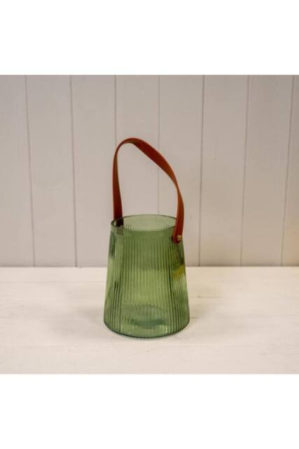 KDMD Vintage Green Glass Lantern - image 1