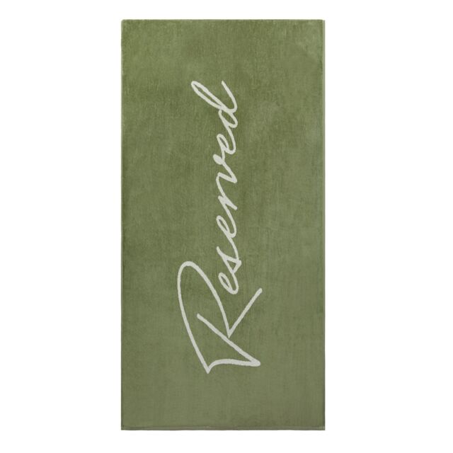 Vinga Lounge Velour Beach Towel in Green - image 1