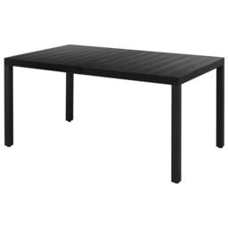 Berkfield Home 5 Piece Garden Dining Set PVC Rattan Black - thumbnail 3