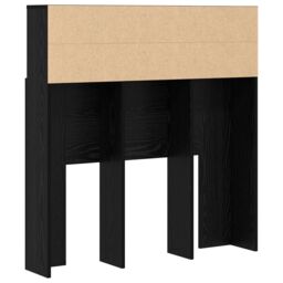 Berkfield Home Headboard Cabinet Black oak 100 x 19 x 103.5 cm Engineered wood - thumbnail 7